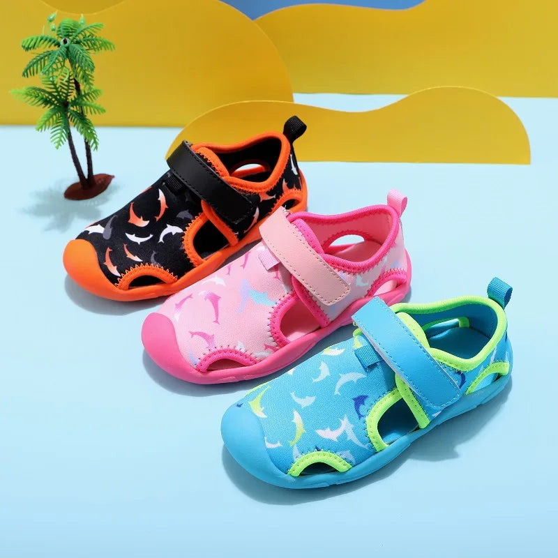Children's Closed Toe Sports Beach Shoes - Love Bug Shoes